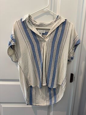 Banana Republic Oversized Linen-Blend Dolman Top